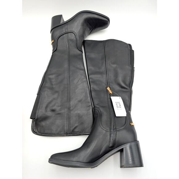 27 Edit Naturalizer Edda Knee High Boots Side Zip Women's Black Size US7.5 EU38 - Picture 14 of 16